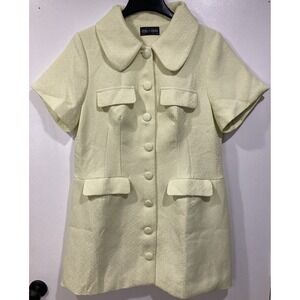 Tweed Polly‎ Pocket X Cider Peace Out Doll Dress Curve 1XL Pale Green Yellow